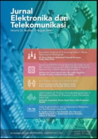 Image of Jurnal Elektronika dan Telekomunikasi (JET) Vol. 20 No. 1, 2020