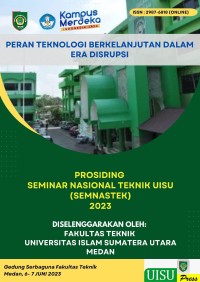 Image of Prosiding Seminar Nasional Teknik UISU (SEMNASTEK) 2023: Peran Teknologi Berkelanjutan Dalam Era Disrupsi